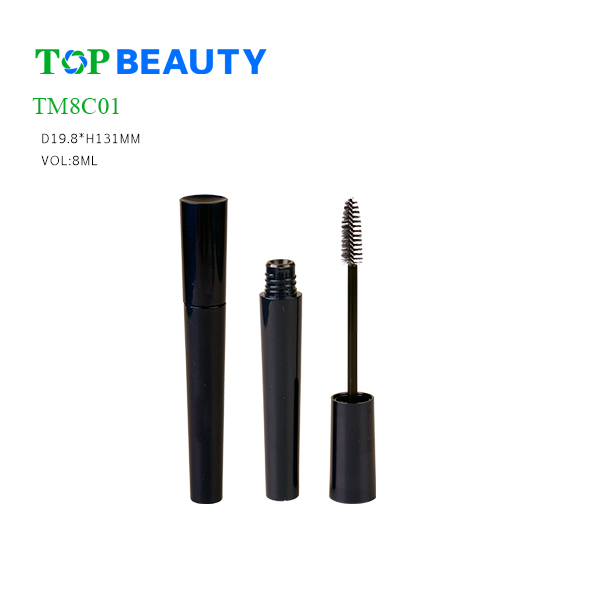 New Round Plastic Single-end Mascara Tube (TM8C01)