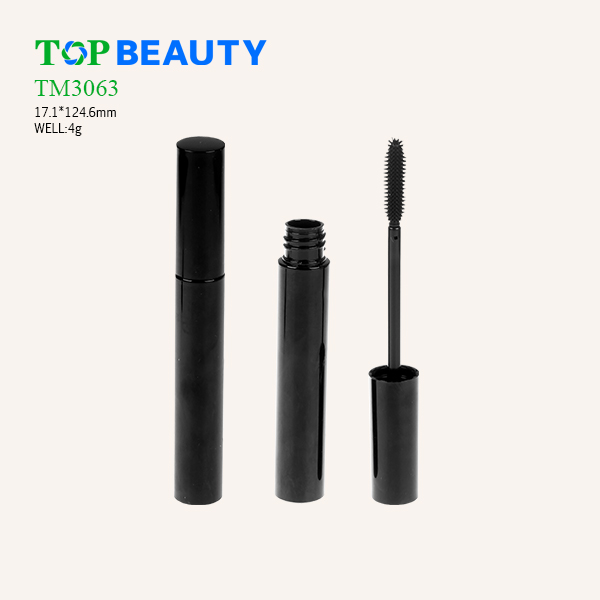 New Round Slim Single-end Plastic Mascara Case (TM3063)