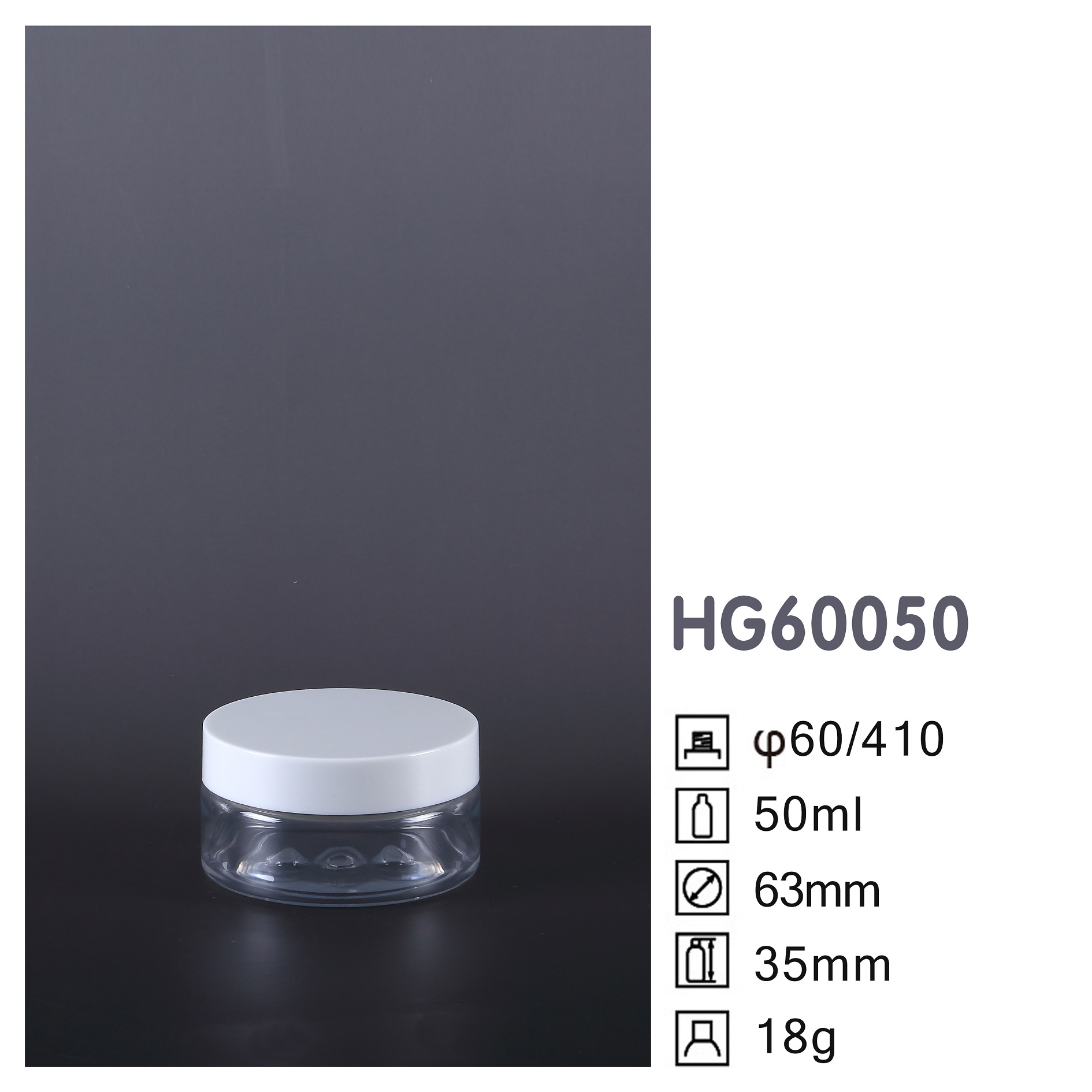 HG Round PET Jar HG60050