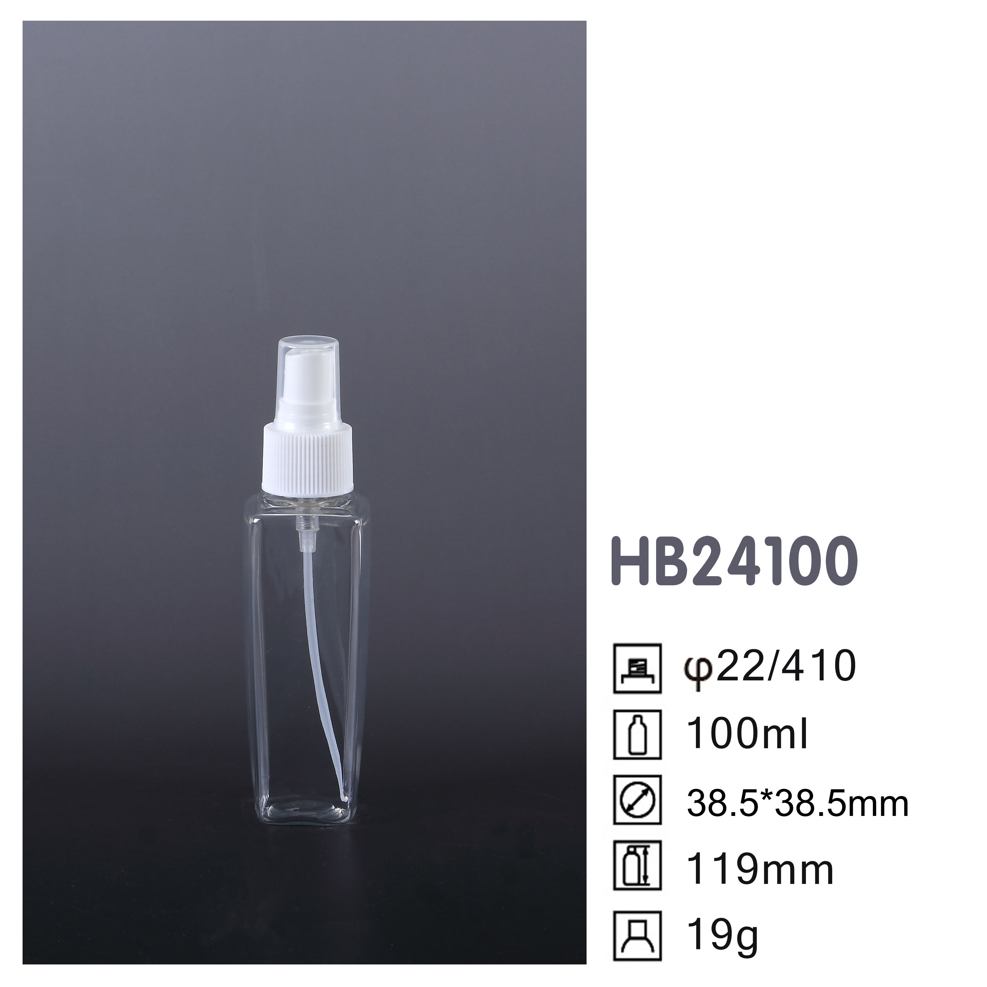 HB Square PET Bottle HB24100