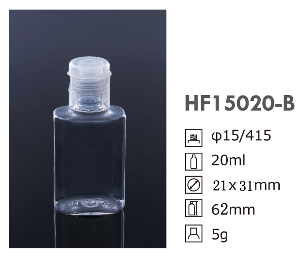 HF rectangle bottle 20ml 15-415 HF15020-B