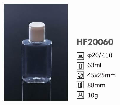 HF rectangle bottle 60ml 20/410 HF20060