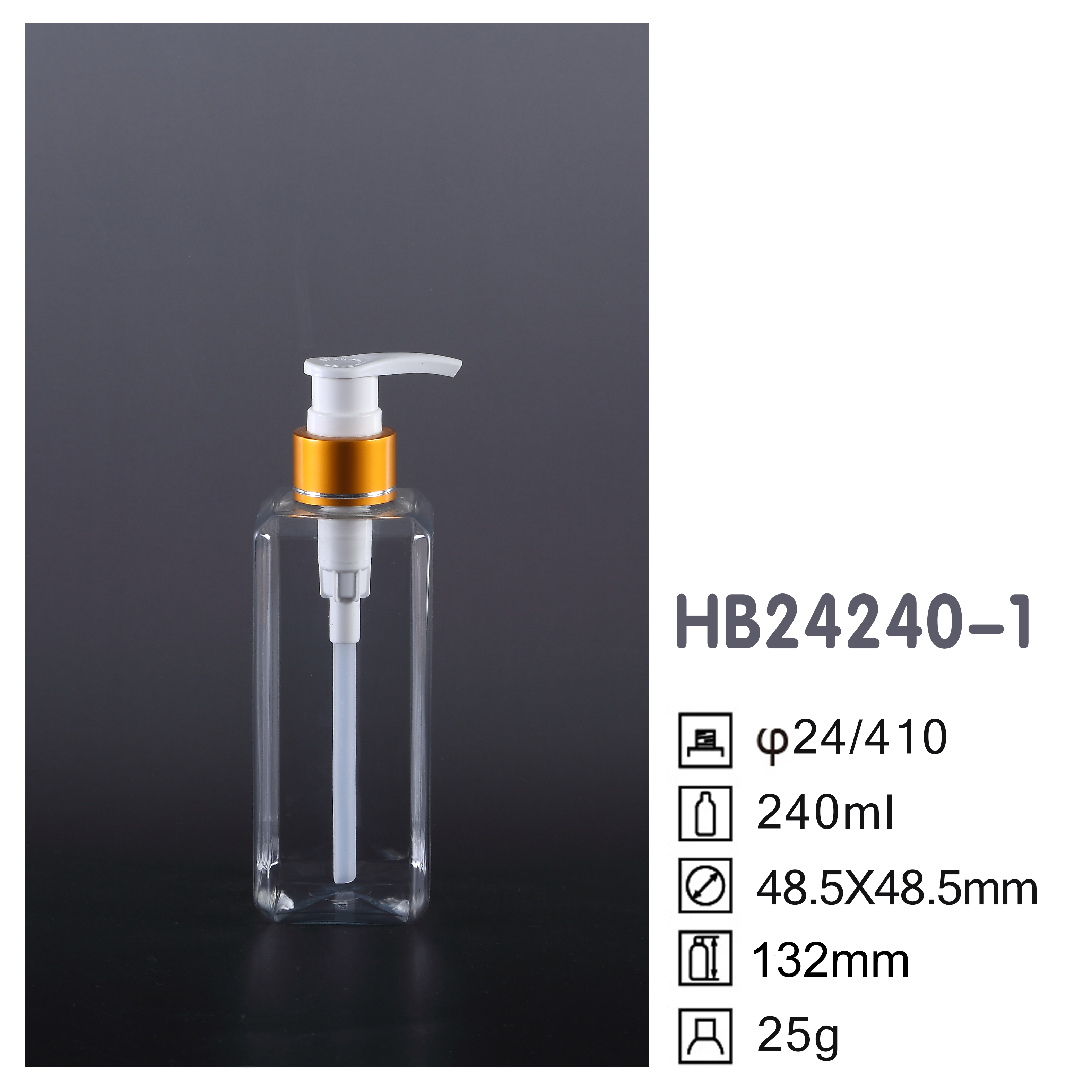 HB Square PET Bottle HB24240-1